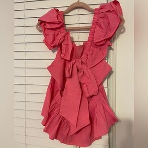 Pink open back top from Francesca’s - XL